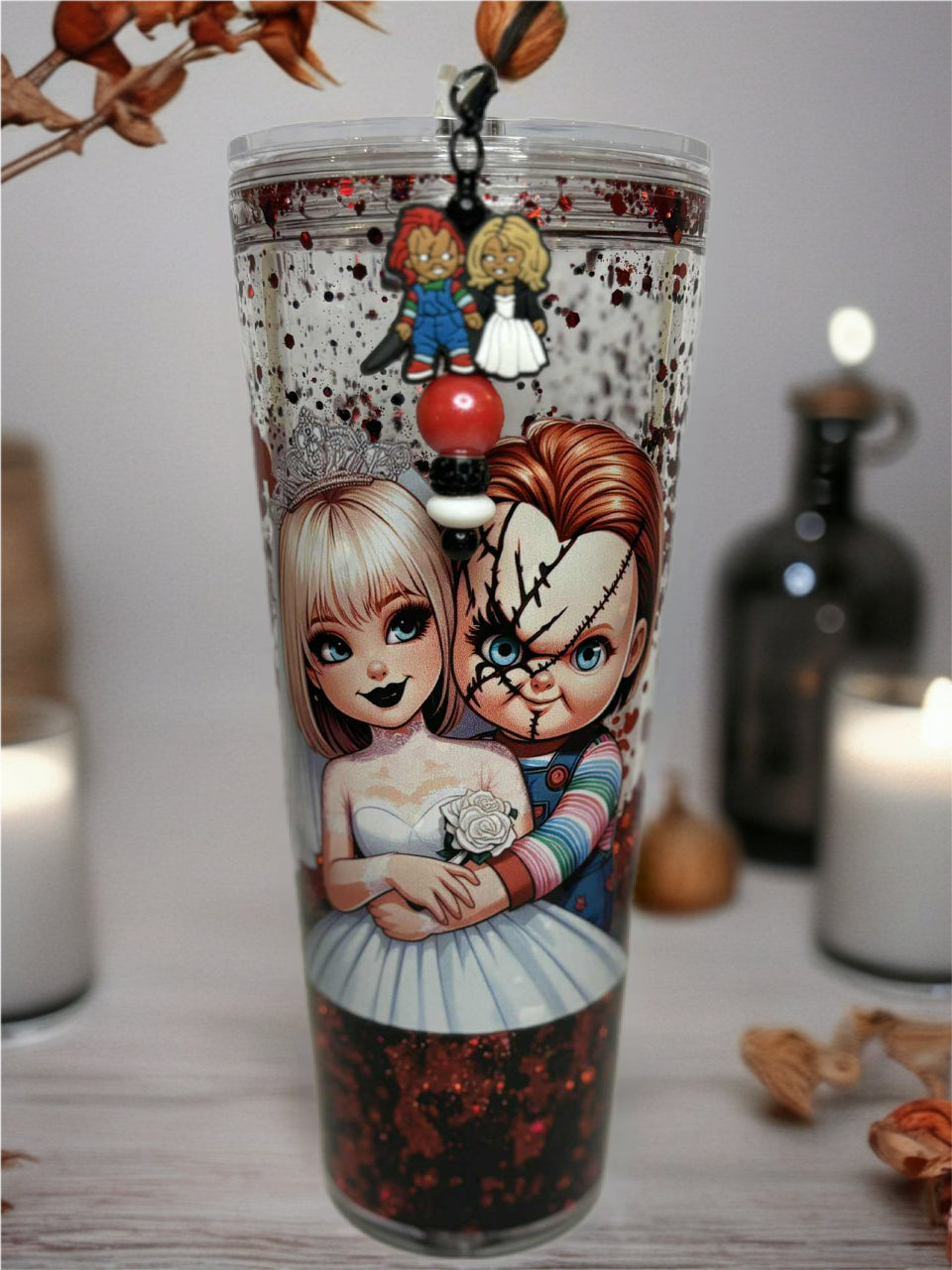 Snow Globe Tumbler 24 Oz