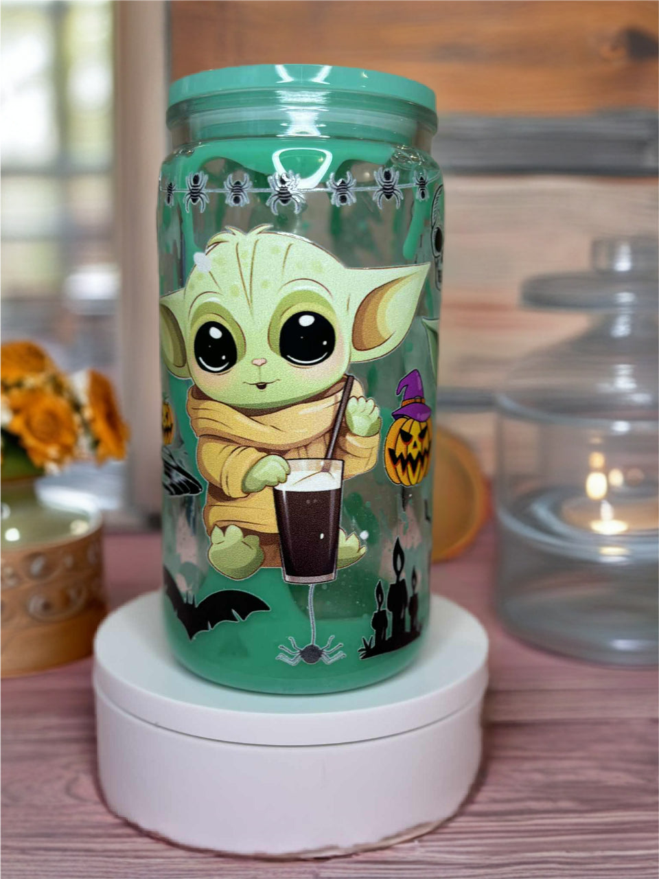 Snow Globe Tumbler 16 Oz