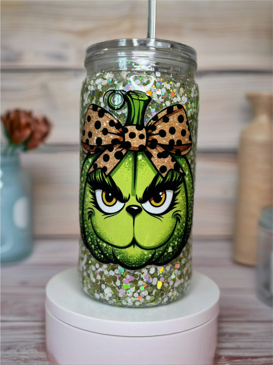 Snow Globe Tumbler 16 Oz