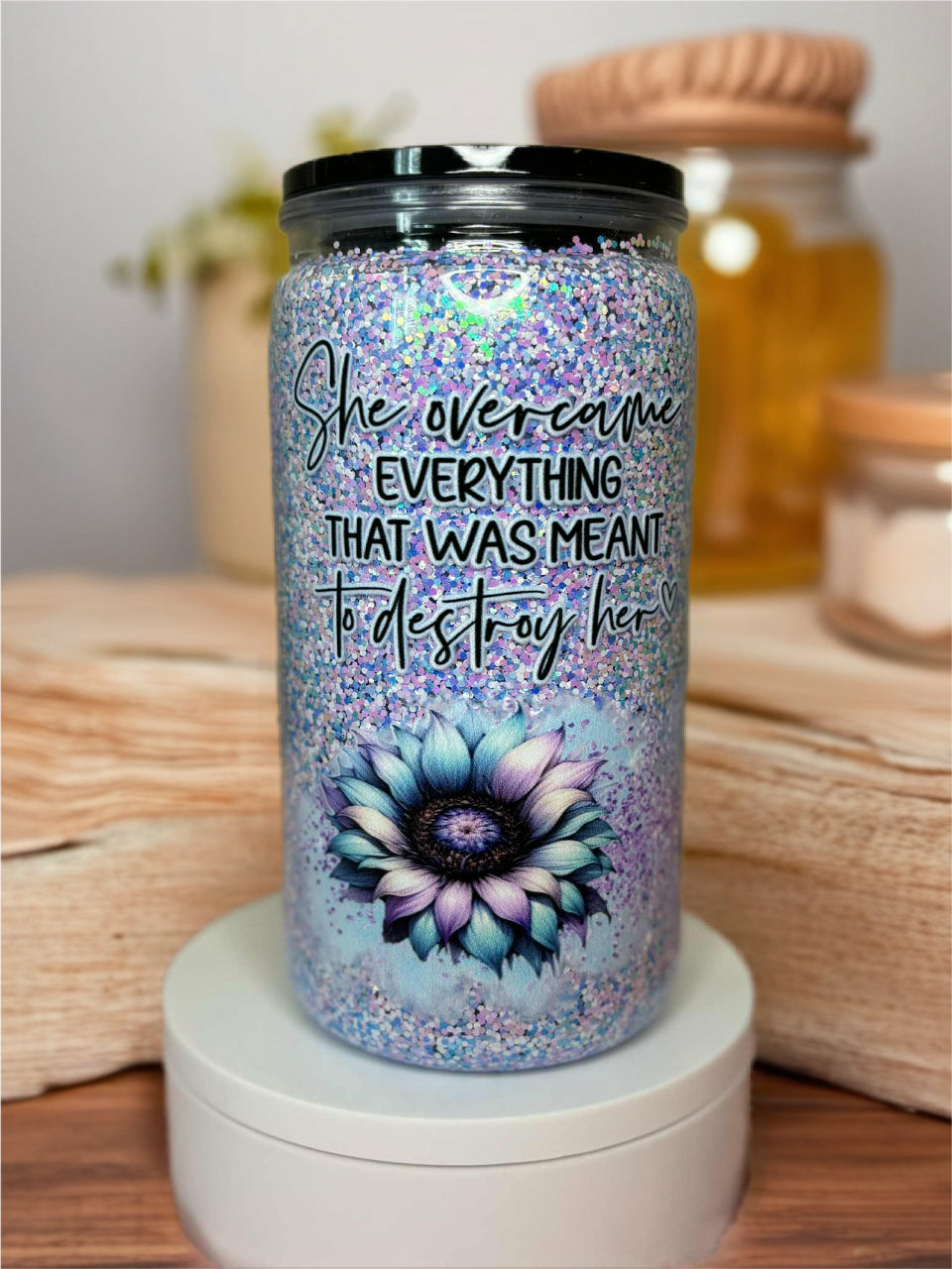 Snow Globe Tumbler 16 Oz