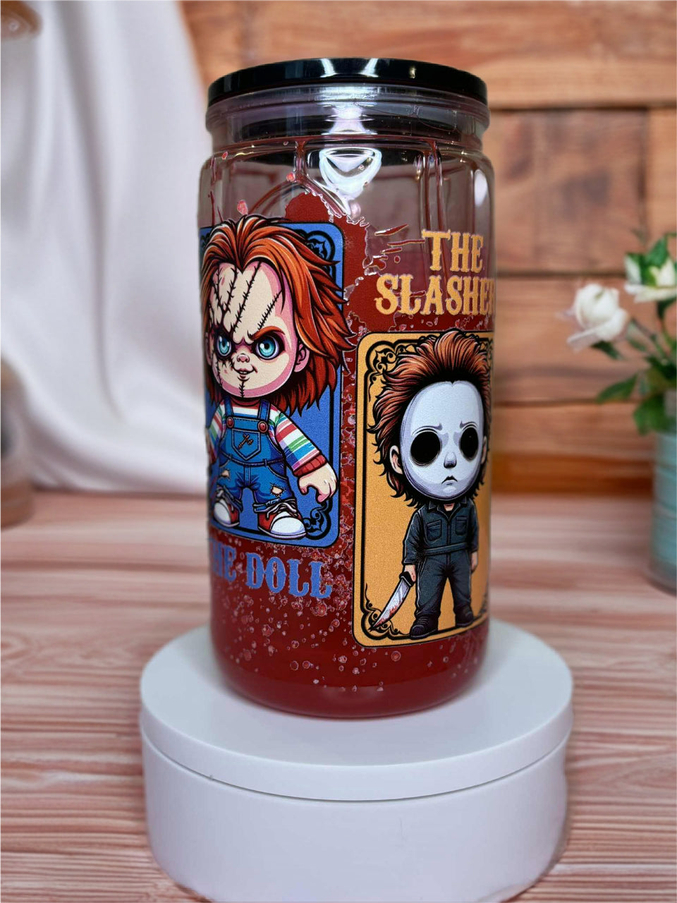 Snow Globe Tumbler 16 Oz
