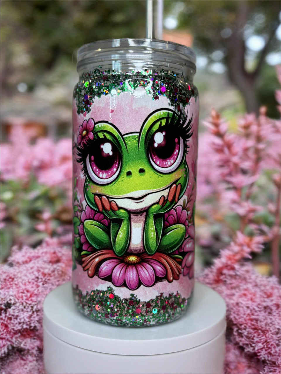 Snow Globe Tumbler 16 Oz