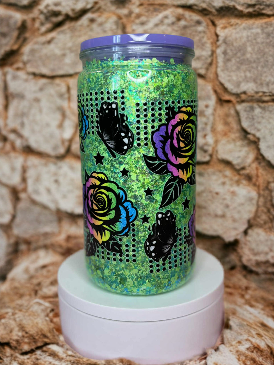 Snow Globe Tumbler 16 Oz