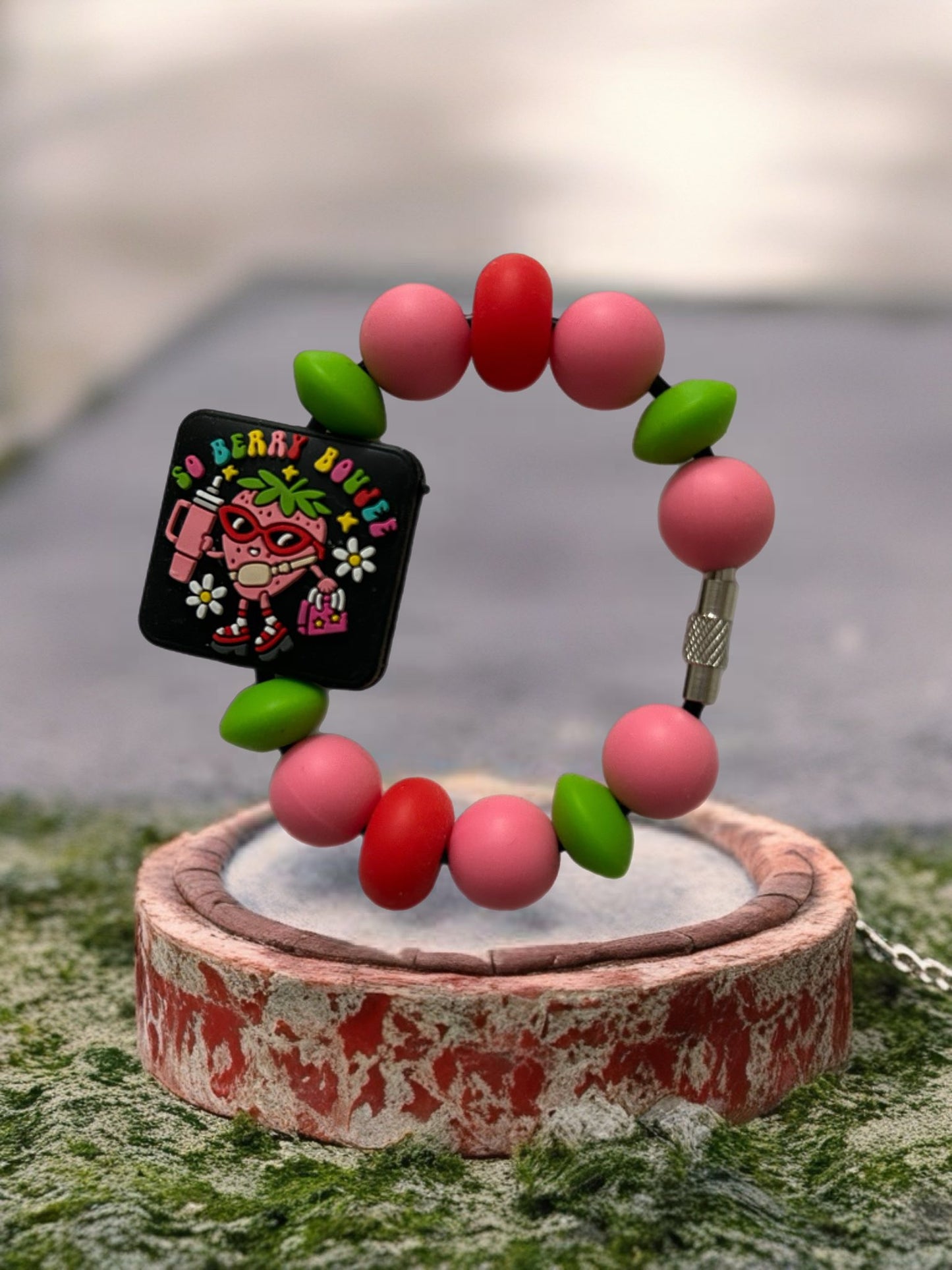 Beaded cup charm