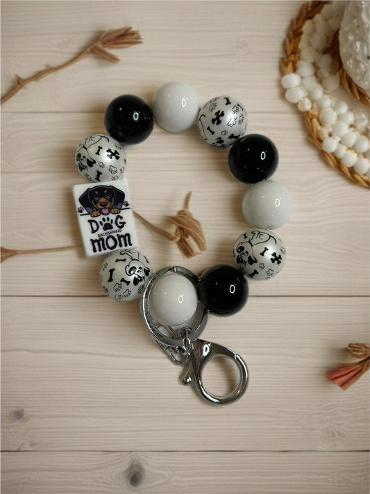 Acrylic Beaded Keychain Wristlet