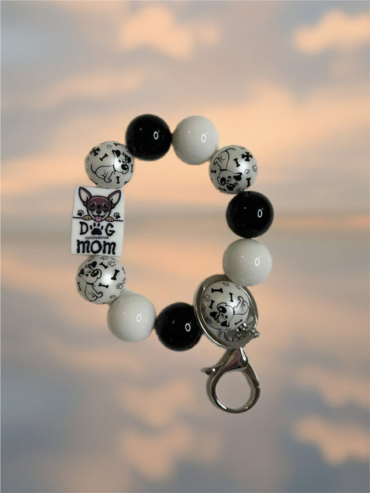 Acrylic Beaded Keychain Wristlet