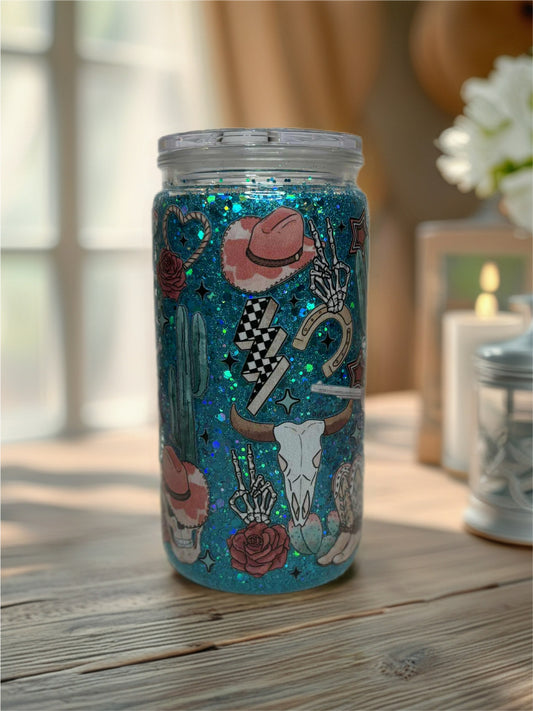 Snow Globe Tumbler 16 Oz