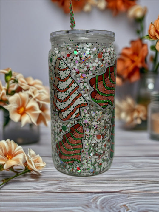Snow Globe Tumbler 16 Oz