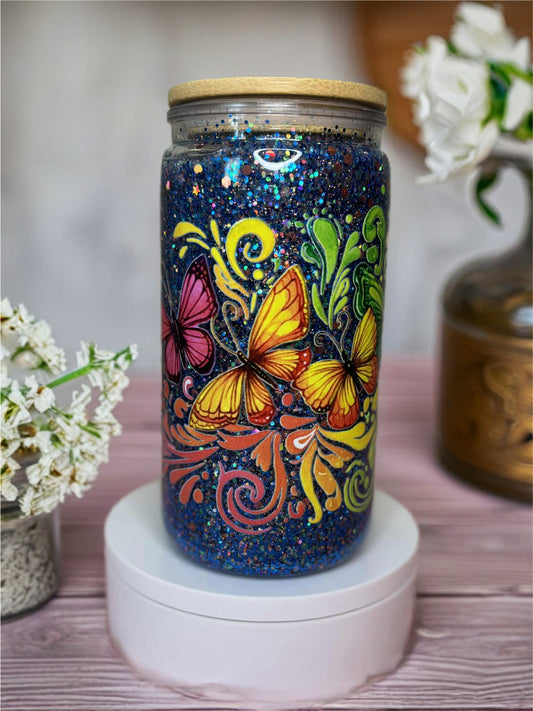 Snow Globe Tumbler 16 Oz