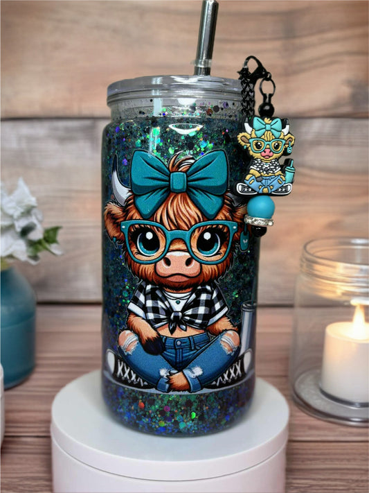 Snow Globe Tumbler 16 Oz
