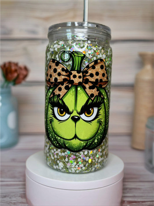 Snow Globe Tumbler 16 Oz