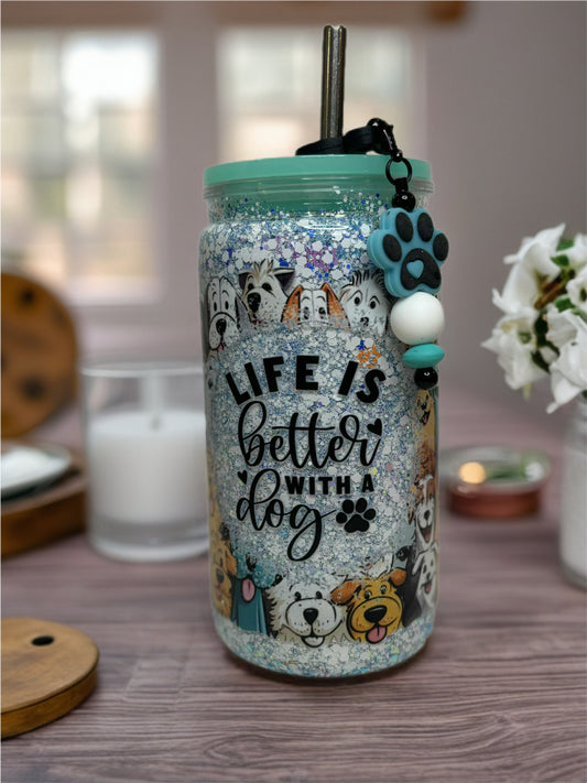 Snow Globe Tumbler 16 Oz