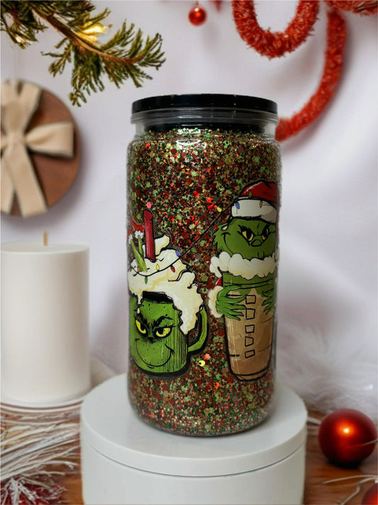 Snow Globe Tumbler 16 Oz