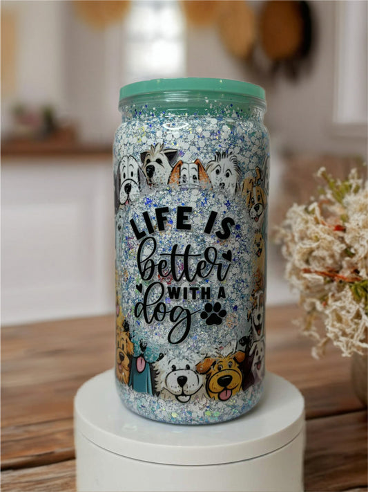 Snow Globe Tumbler 16 Oz