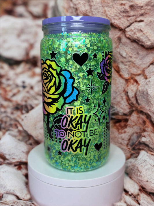 Snow Globe Tumbler 16 Oz