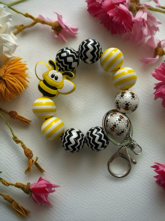 Acrylic Beaded Keychain Wristlet
