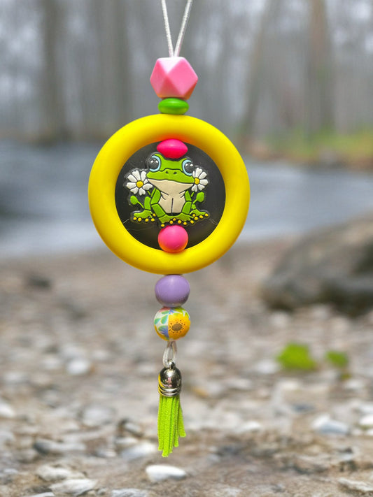 Beaded car charm
