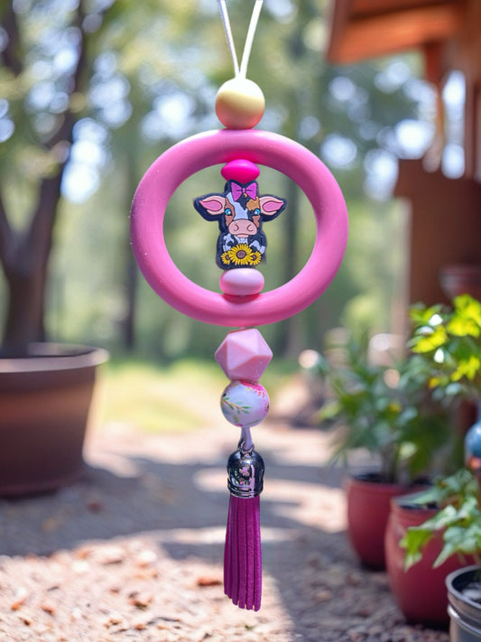 Beaded car charm