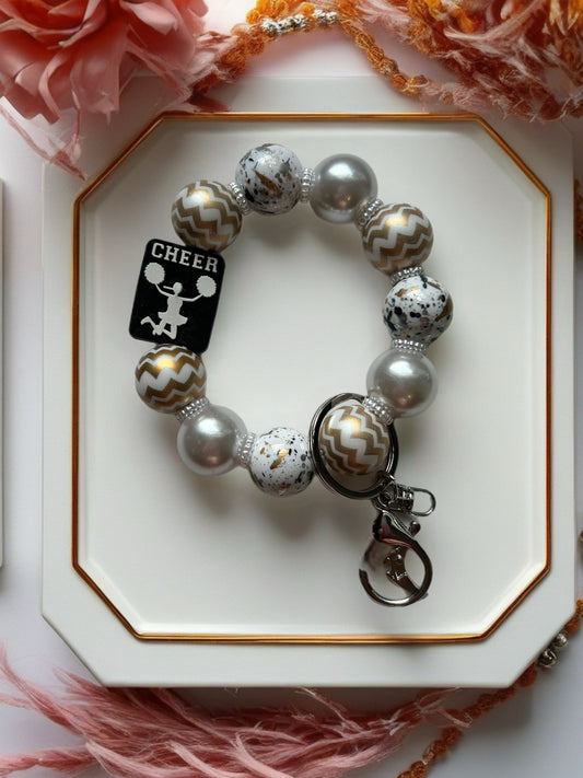 Acrylic Beaded Keychain Wristlet
