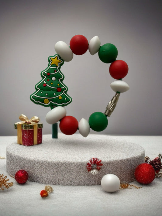 Beaded cup charm Christmas tree