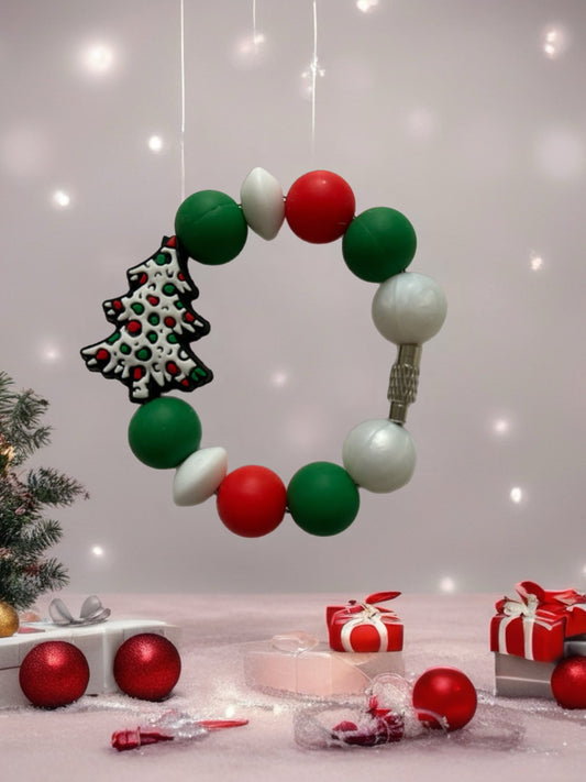 Beaded cup charm Christmas tree