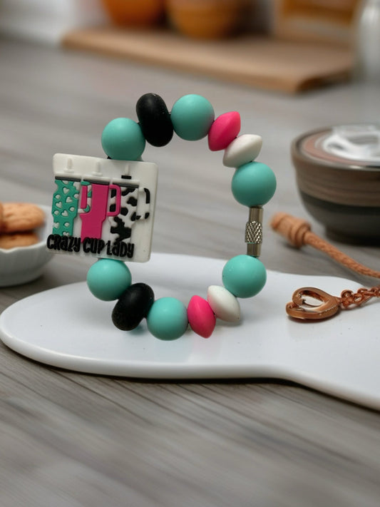 Beaded cup charm