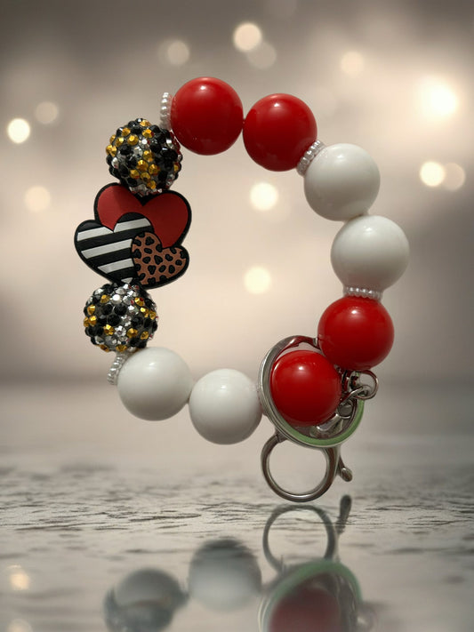 Acrylic Beaded Keychain Wristlet