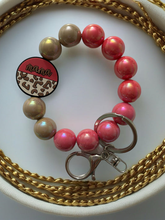 Acrylic Beaded Keychain Wristlet